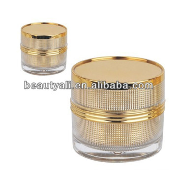 Redonda lattice luxo acrílico plástico frascos cosméticos 30ml 50ml